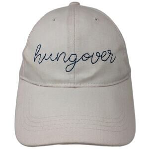 Ever Ellis Baseball Cap Pink One Size Hungover Embroidered Strapback Hat
